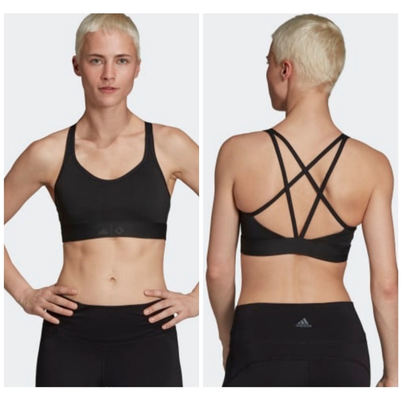 NEW Adidas ▪ all me bra sports bra strappy black